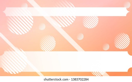 Background with Lines, Circle. For Your Design Ad, Banner, Cover Page. Vector Illustration with Color Gradient