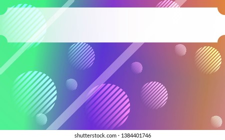 Background with Lines, Circle. For Your Design Ad, Banner, Cover Page. Vector Illustration with Color Gradient