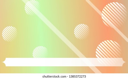 Background with Lines, Circle. For Your Design Ad, Banner, Cover Page. Vector Illustration with Color Gradient