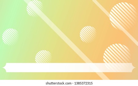 Background with Lines, Circle. For Your Design Ad, Banner, Cover Page. Vector Illustration with Color Gradient