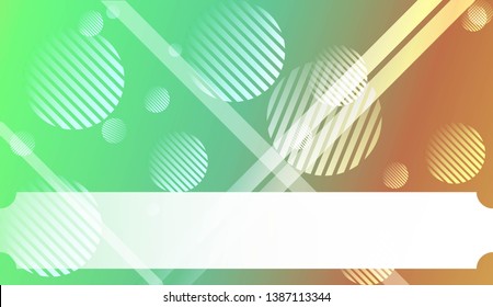 Background with Lines, Circle. For Your Design Ad, Banner, Cover Page. Vector Illustration with Color Gradient