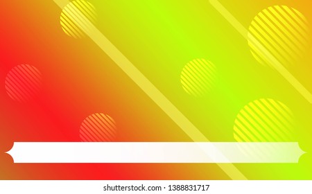 Background with Lines, Circle. For Your Design Ad, Banner, Cover Page. Vector Illustration with Color Gradient