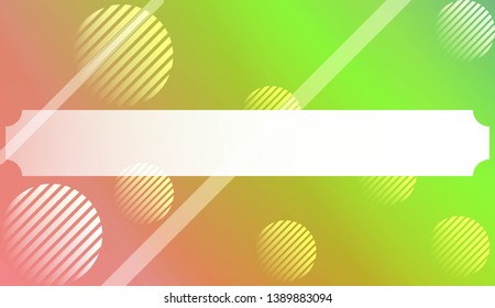 Background with Lines, Circle. For Your Design Ad, Banner, Cover Page. Vector Illustration with Color Gradient