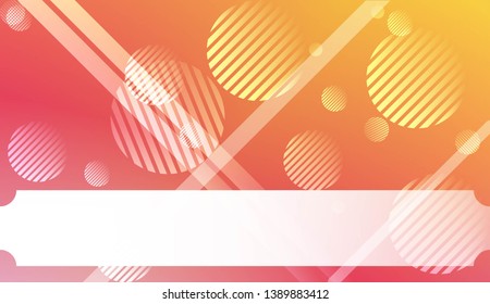 Background with Lines, Circle. For Your Design Ad, Banner, Cover Page. Vector Illustration with Color Gradient