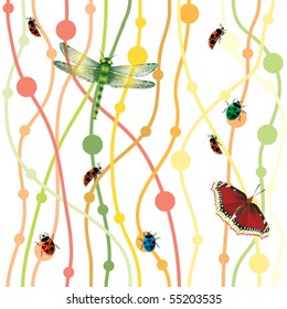 Hintergrund mit Linien. Grafische Design-Illustration. Nahtlos.