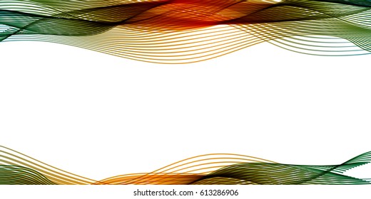 Background lines green and orange