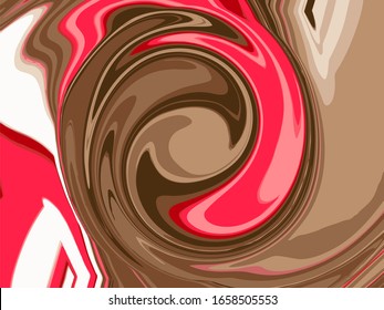 The background lines rotate the shades of brown and red, for the design.