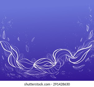 background. lines. sea. vector