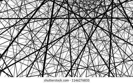 Background of lines are twisted in a spiral. Black lines on white background