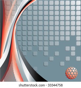 Background with lines. Vector.
