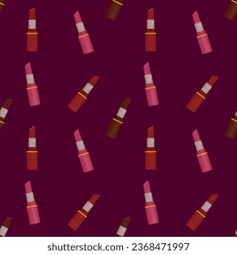 fondo con lápiz labial. cosméticos femeninos de colores vivos