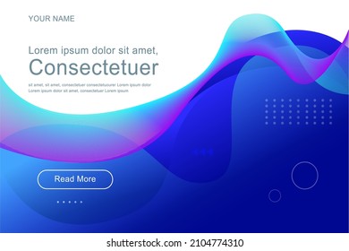 background liquid Colorful geometric abstract landing page design