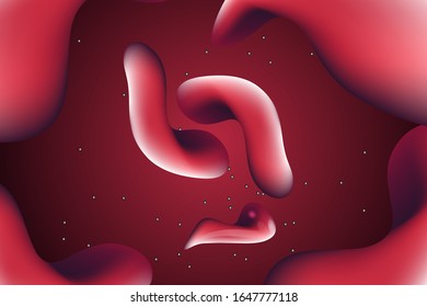 background liquid concept modren red color