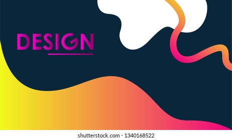Background Liquid Design. Cool background. Color gradation. Minimalist background. Creative Vector. It is suitable for your work project. EPS EPS 10.