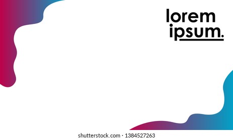 Background Liquid Design. Cool background. Color gradation. Minimalist background. Creative Vector. It is suitable for your work project.