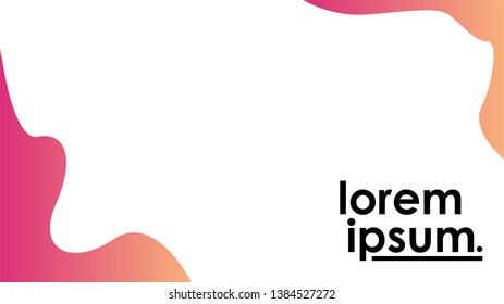 Background Liquid Design. Cool background. Color gradation. Minimalist background. Creative Vector. It is suitable for your work project.