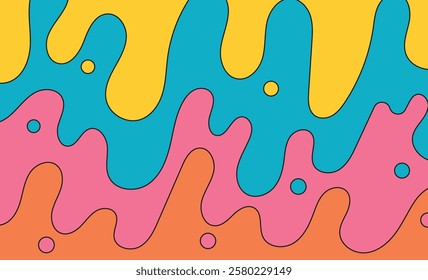 Background liquid retro drip unique design abstract