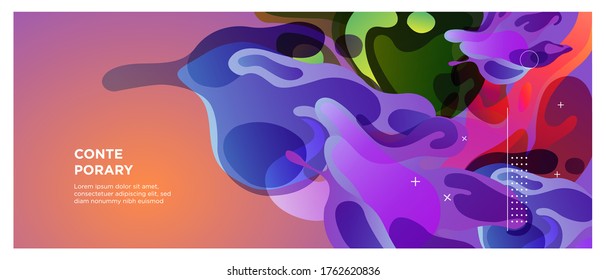 background liquid wave abstract for cover, landing page, magazine, flyer, brochure, banner & social media template post.