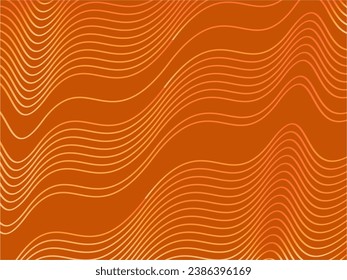 Fondo de líneas de onda líquidas y colores de gradiente amarillo anaranjado.