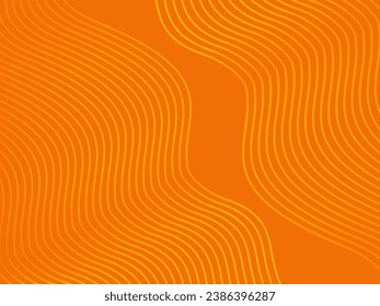 Fondo de líneas de onda líquidas y colores de gradiente amarillo anaranjado.