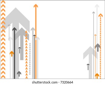background with lots of  arrows – vector illustration