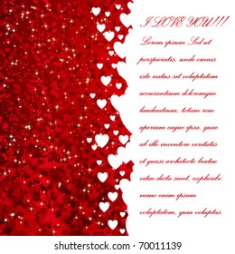 Background with lots of hearts.