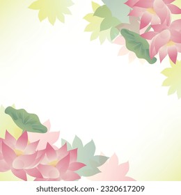 background of lotus flower illustration