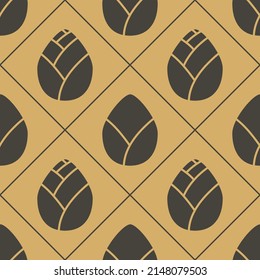 Background with lotus flower seamless pattern.