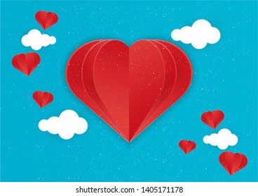 Background of love, illustration of valentine's day, happy women's, mother's day