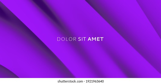 Background of luxurious purple cloth.Modern pattern. 3d vector illustration for design. 