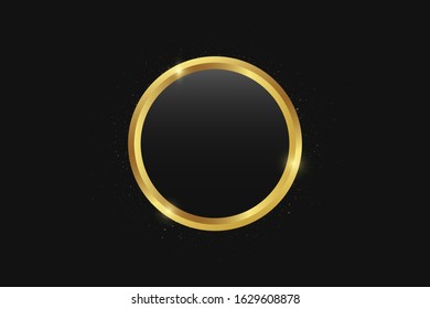 Background Luxury Black With Golden Lines