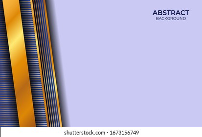 Diseño De Lujo Azul Y Oro