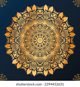 Hintergrund mit luxuriösem Mandala-Design
