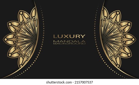 lujo de fondo, con oro de mandala