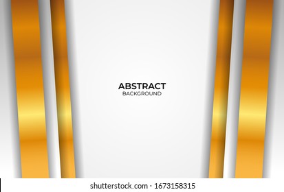 Background Luxury White And Gold Style