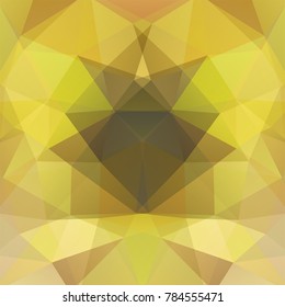 Background made of beige, brown triangles. Square composition with geometric shapes. Eps 10