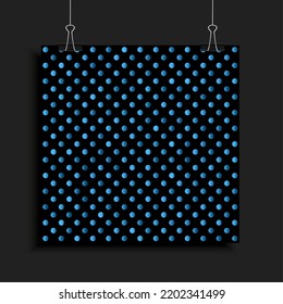 Background made blue sequins, glitters, sparkles, paillettes. Vector template luxury poster with sparkling sequins, glitter gradient dots. Background bright circle mosaic for festive holiday disco