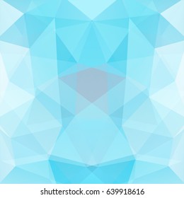 Background made of blue, white triangles. Square composition with geometric shapes. Eps 10