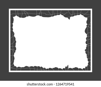 the background is made from canvas in a frame.Form for registration, printing.Vector illustration.