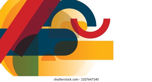 Background made from circles lines and rectangles. Creative geometric wallpaper