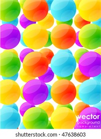 Fondo hecho de círculos brillantes de color
