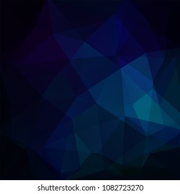Background made of dark blue triangles. Square composition with geometric shapes. Eps 10
