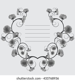 Background made up of flowers and plants.