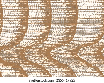 Arrière-plan doré et argenté. Motif De Dentelle. Burlap, texture dorée. Tissu De Toile Marron. Motif tissé.
