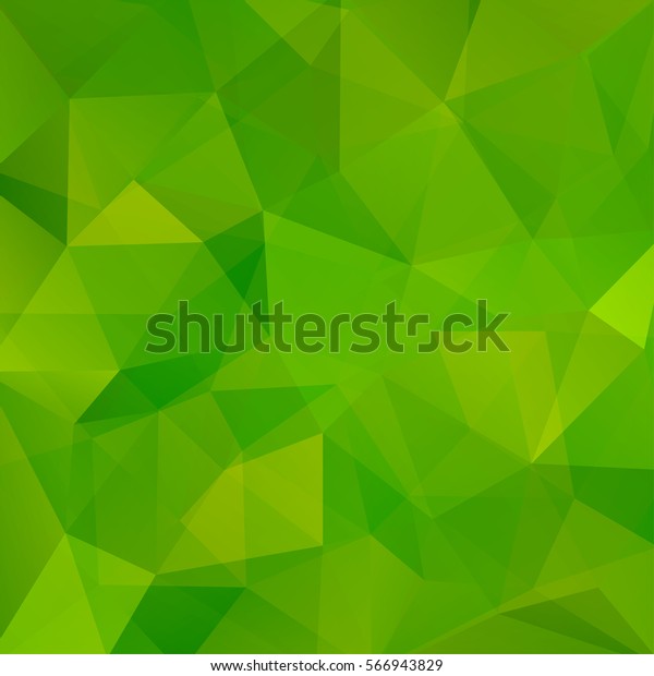 Background Made Green Triangles Square Composition Stock Vector ...