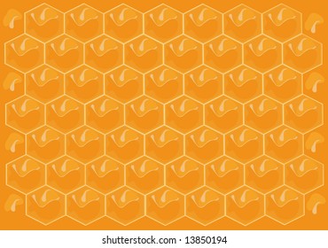 The background made from honeycomb