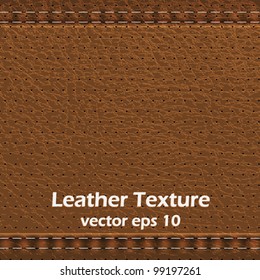  Background made of leather texture.Vector