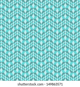 The background made out of blue diamonds / The blue geometric shapes background / Abstract background
