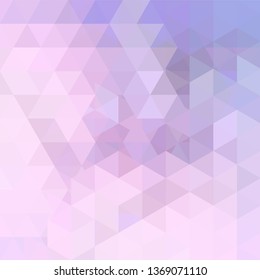 Background made of pastel pink triangles. Square composition with geometric shapes. Eps 10