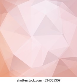 Background made of pastel pink triangles. Square composition with geometric shapes. Eps 10